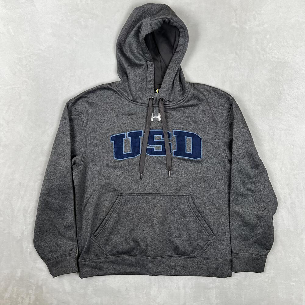 San Diego Toreros Hoodie Sweatshirt Mens Small Gray NCAA College Under Armour